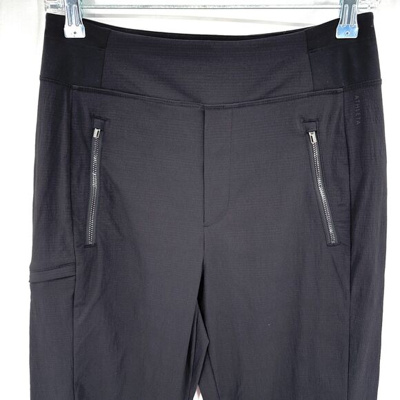 ATHLETA Black Trekkie North High Rise Jogger Pants Size 2 - Picture 3 of 7